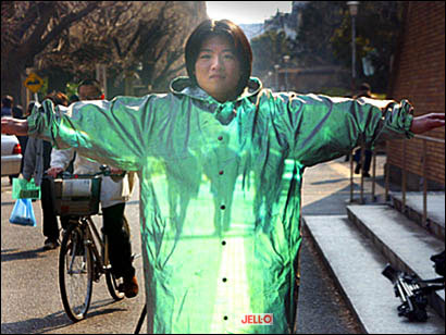 The pudding coat which appears to make the wearer invisible /AP
